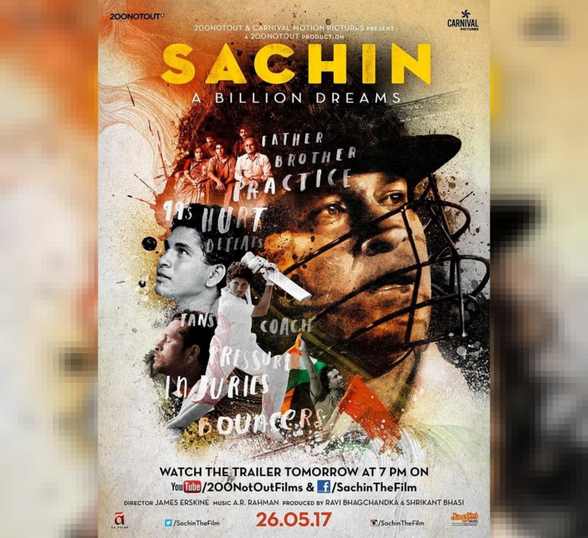 Sachin A Billion Dreams Poster Gives A Sneak Peak Of The Film
