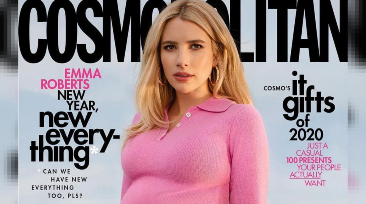 In Pics Emma Roberts Is The First Pregnant Woman To Grace The Cover Of Cosmopolitan Magazine