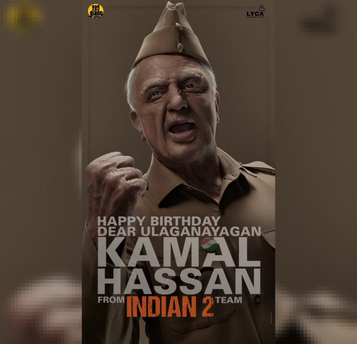 'Indian 2' Birthday Poster: Kamal Turns Back Time! | Tupaki English