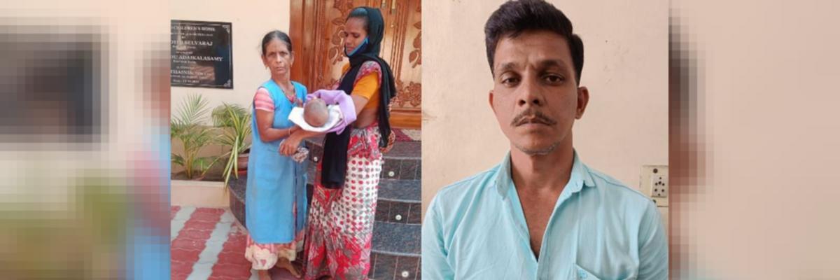 வாங்கிய கடனுக்காக 2 மாதக் குழந்தையை விற்ற தந்தை - தாயின் புகாரை ஏற்று  போலிஸார் அதிரடி - நடந்தது என்ன ?