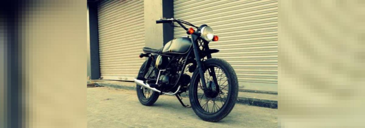 Hero Splendor Modified To Look Like Triumph Street Twin