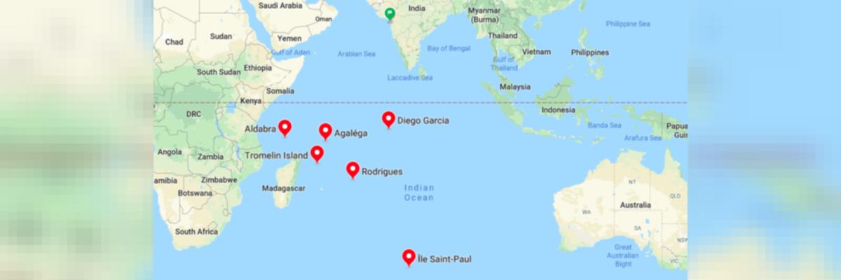 indian ocean islands map