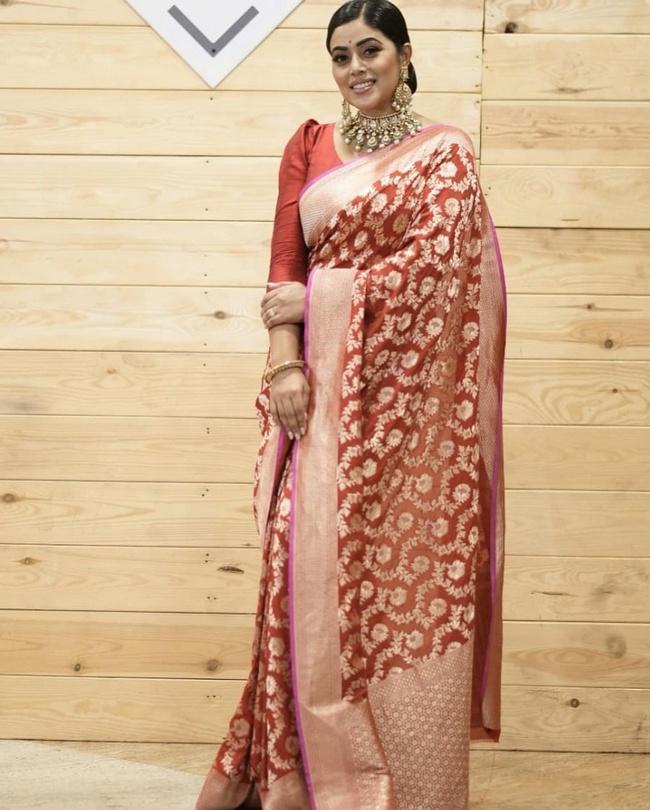 Poorna Looking Beautiful in a Saree
