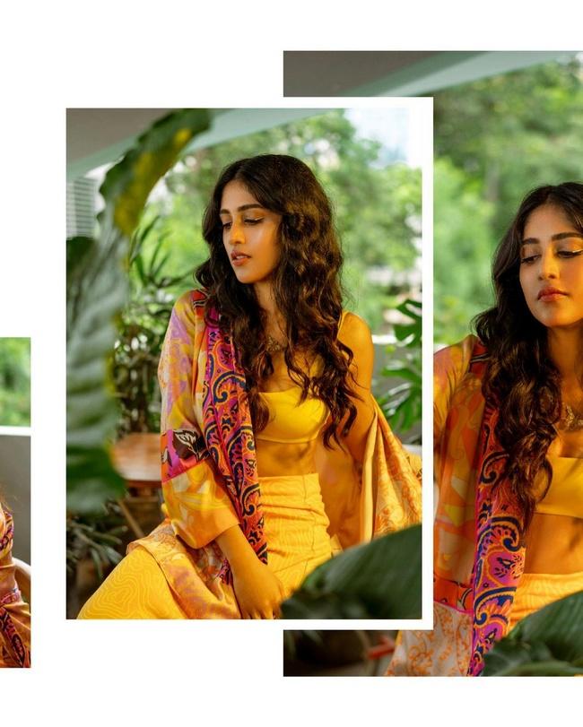 Chandini Chowdary Ravishing Images In Yellow Dress