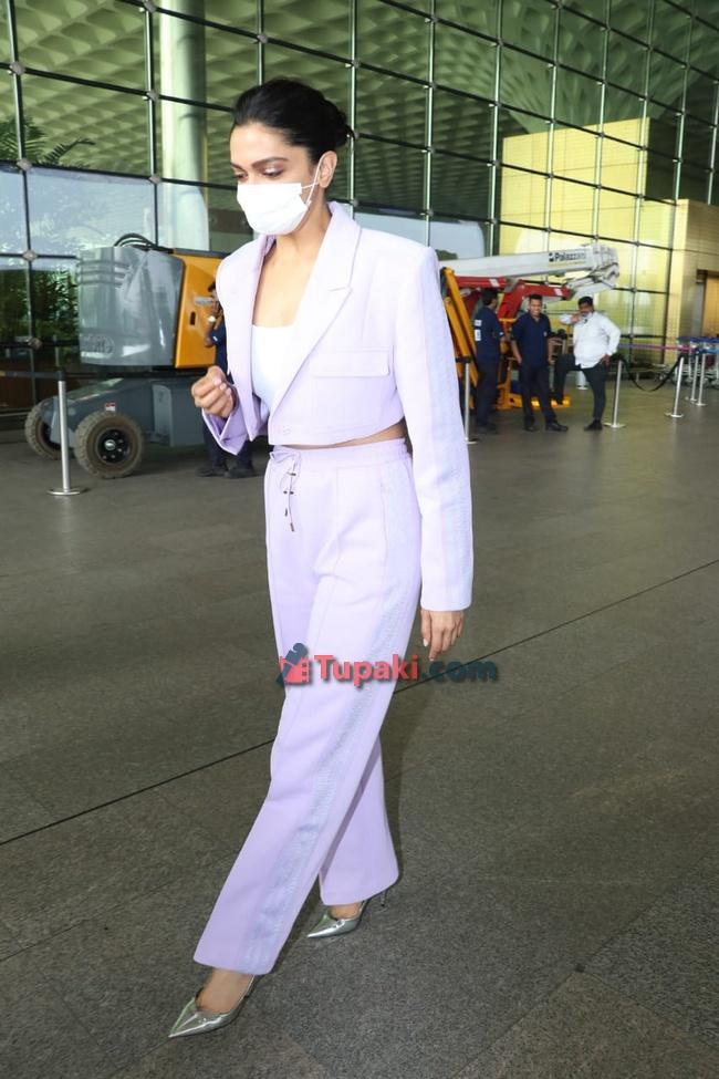 Deepika Padukone papped at Hyderabad Airport