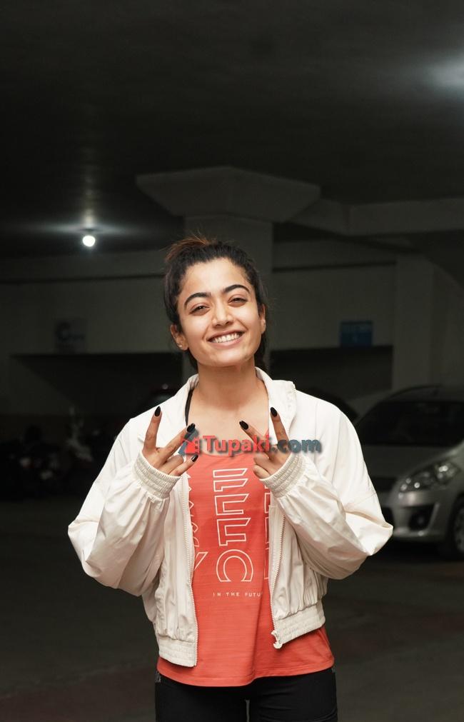 Tollywood Beauty Rashmika Spotted at Gym