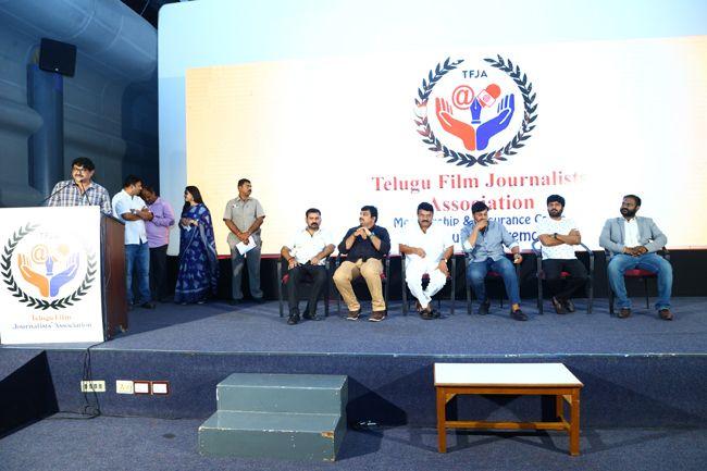 Chiranjeevi  snapped at TFJA Meeting