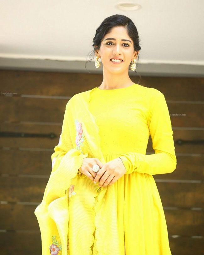 Chandini Chowdary Looking Lovely In Yellow