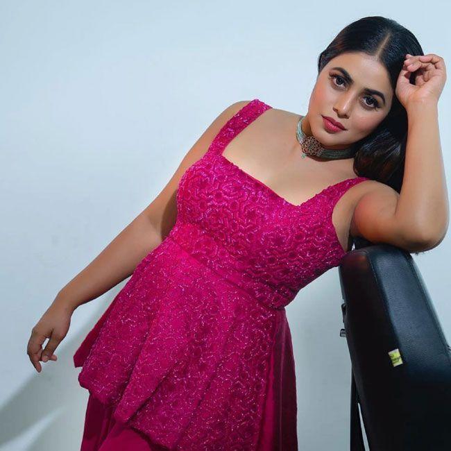 Poorna Looks Stunning In Red Top Outfit