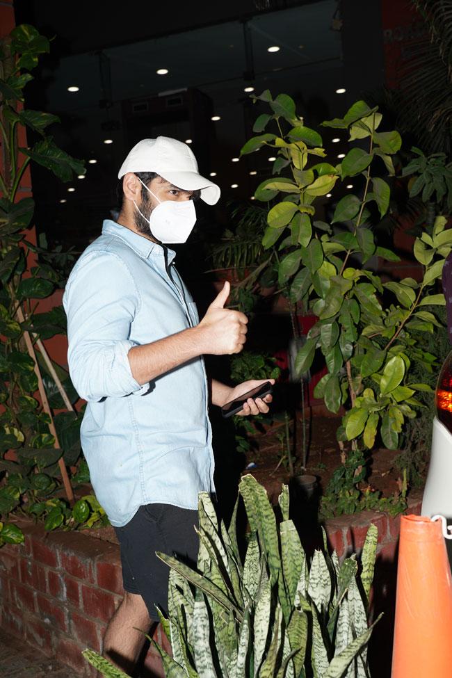 Ram Pothineni Papped At Theater In Hyderabad