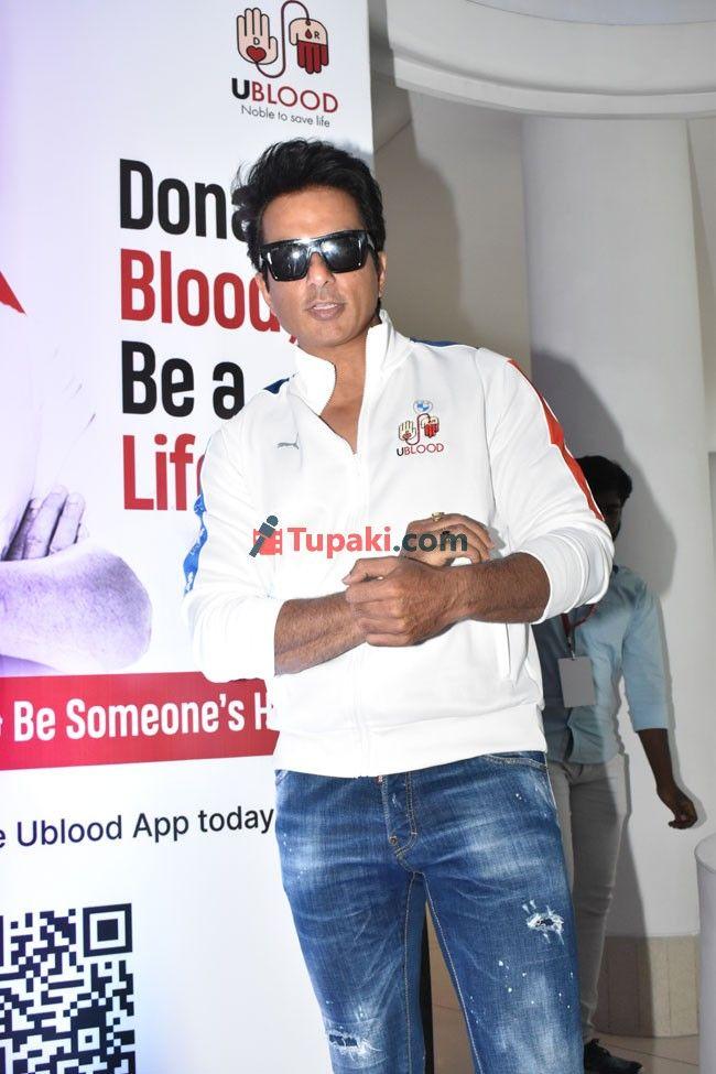 Stylish Looking Sonu Sood At UBlood Campaign