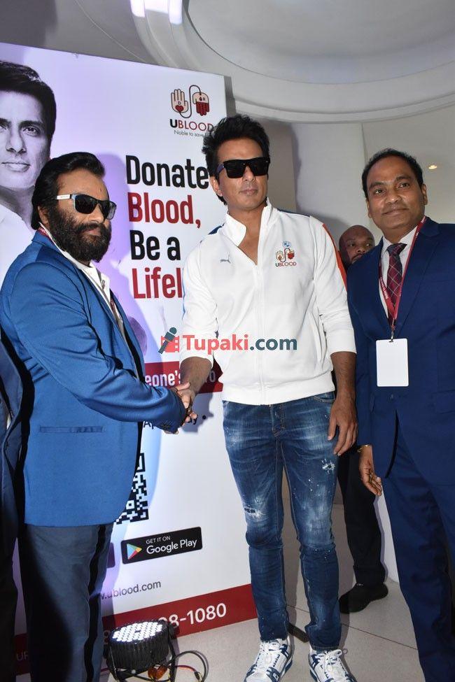 Stylish Looking Sonu Sood At UBlood Campaign