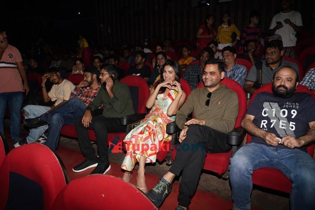 Sonal chauhan And Praveen sattaru papped at theater for THEGHOST