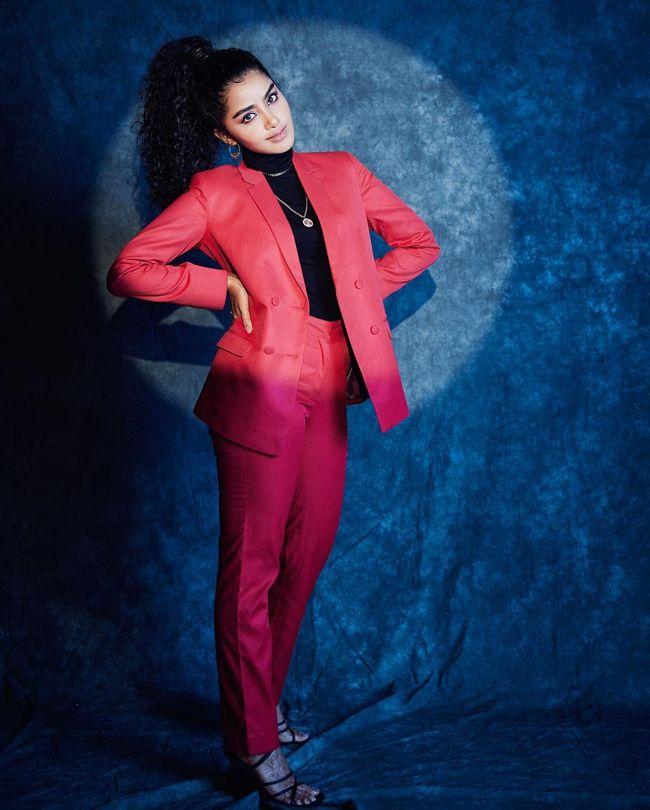Anupama Stylish Poses In Designer Suit