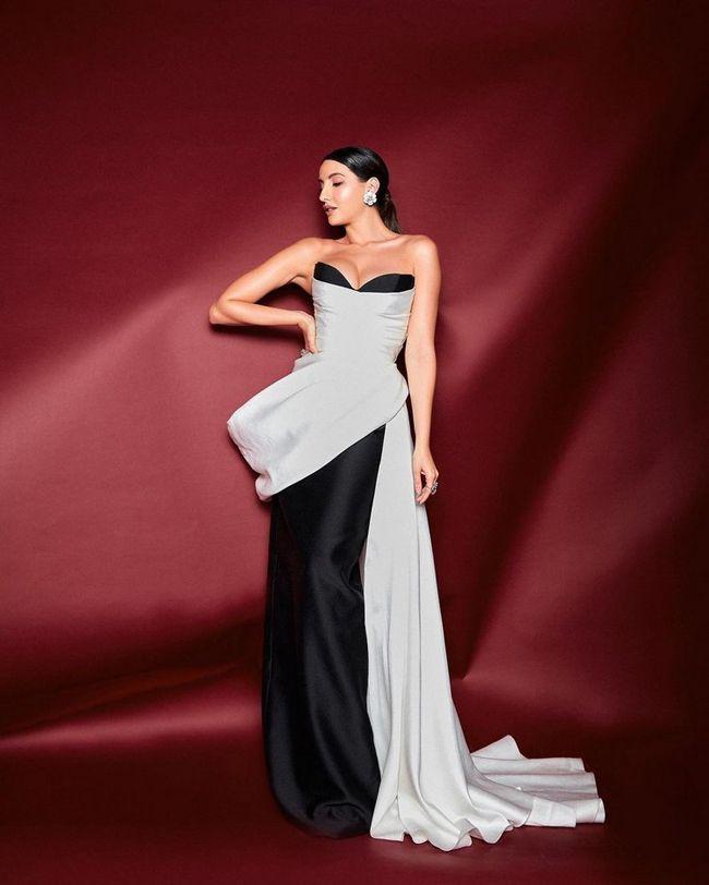 Staggering Clicks Of Nora Fatehi In Designer Dress