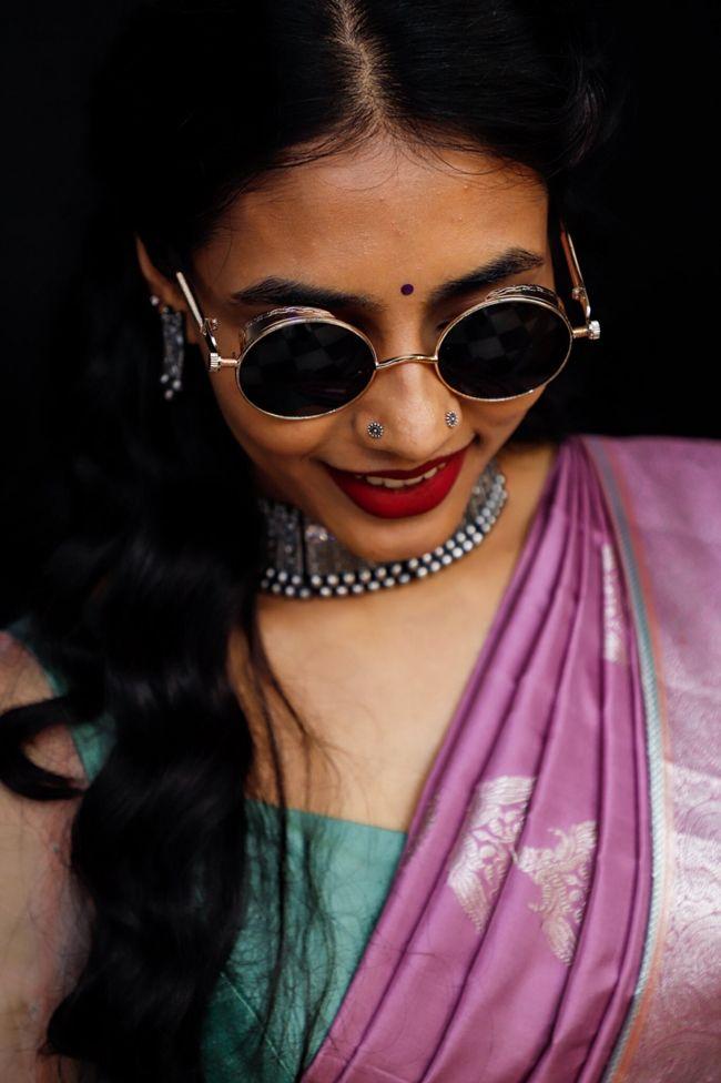 Sapthami Gowda Teasing In Black Designer Outfit