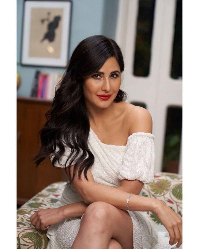 Katrina Kaif Sizzles In Alluring White Outfit