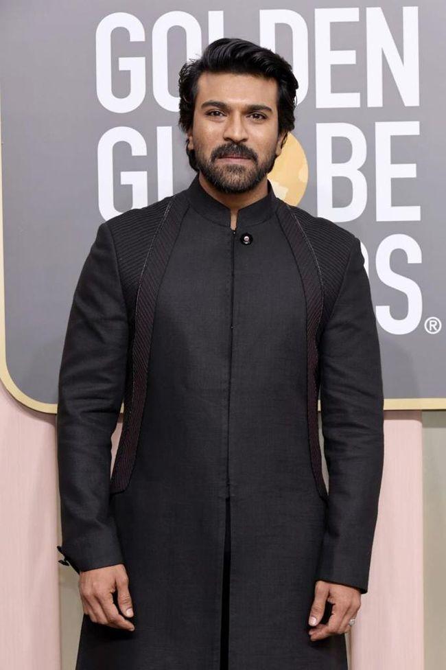 Dapper Looks Of Ram Charan At Golden Globes