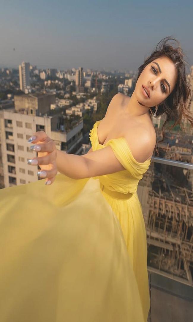 Gorgeous Poses Of Shama Sikander In Yellow