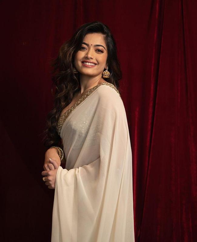 Ravishing Clicks Of Rashmika Mandanna In White Outfit
