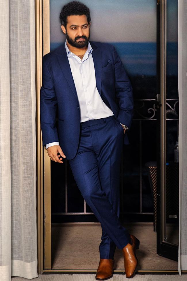 NTR Looking Ever Hansome In Dapper Blue Tux