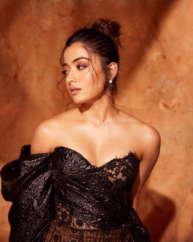 Stunning Pics Of Rashmika In Black Outfit