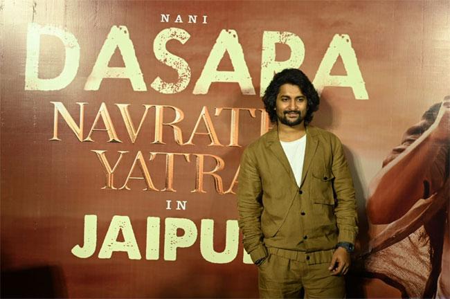 Nani In Jaipur As Part Of Dasara Navrati Yatra Promotions