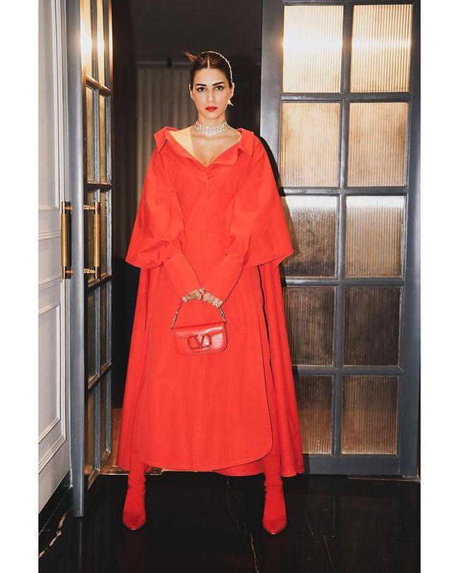 Stunning Looks Of Kriti Sanon In Red