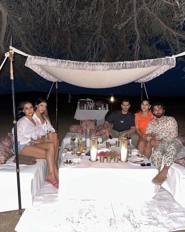 Nysa Devgn Partying With Friends In Desert