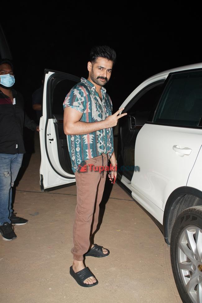 Exclusive Ram Pothineni Papped Post Shooting For The Warrior in Hyderabad