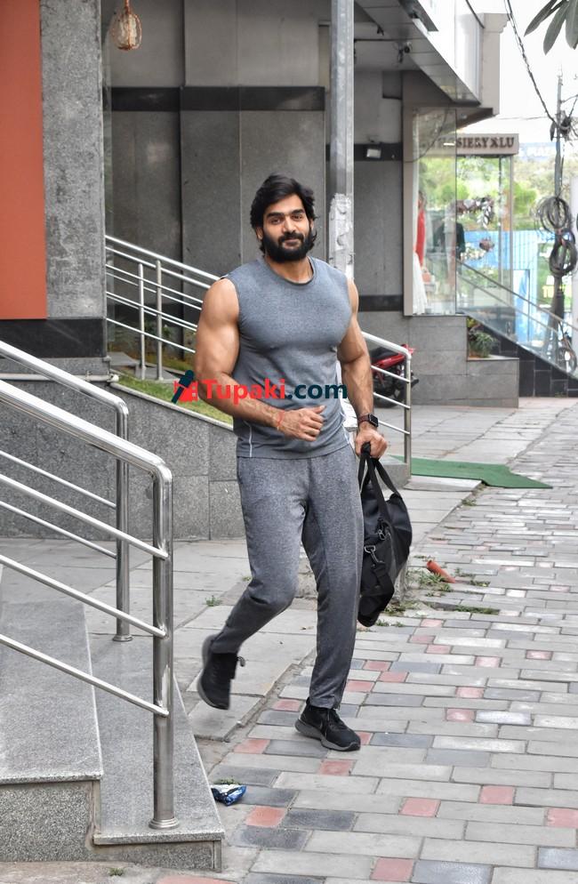 Actor kartikeya Spotted at Gym