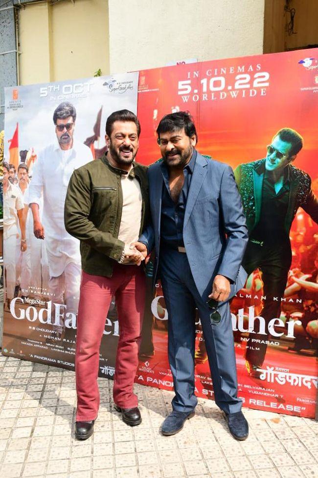 GODFATHER Team At Hindi Trailer Launch In Mumbai