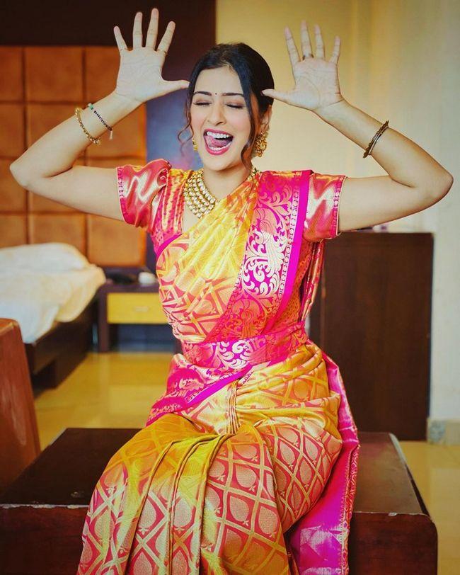Payal Rajput Pleasing In A Traditional Outfit