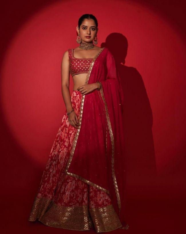 Ashika Rangnath Looking Beautiful In Red