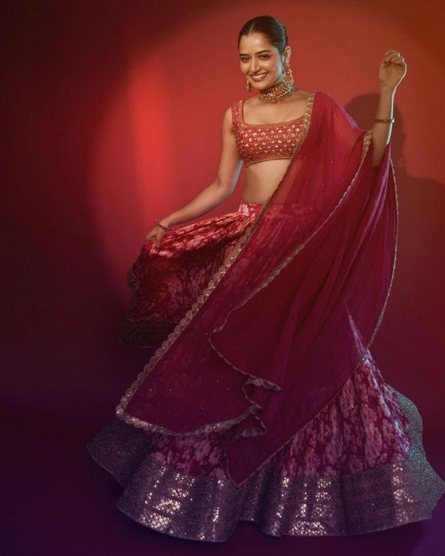 Ashika Rangnath Looking Beautiful In Red
