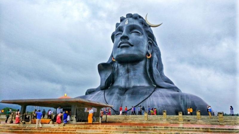 At A Height Of 112 Feet The Adiyogi Shiva Statue In Coimbatore Is The Largest Bust Sculpture In The World Adiyogi shiva statue updated their business hours. adiyogi shiva statue in coimbatore