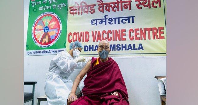 ദ ലൈ ലാ മ കോ വി ഡ് വാ ക്സി ൻ സ്വീ ക രി ച്ചു | | Dalai lama | covid | vaccine