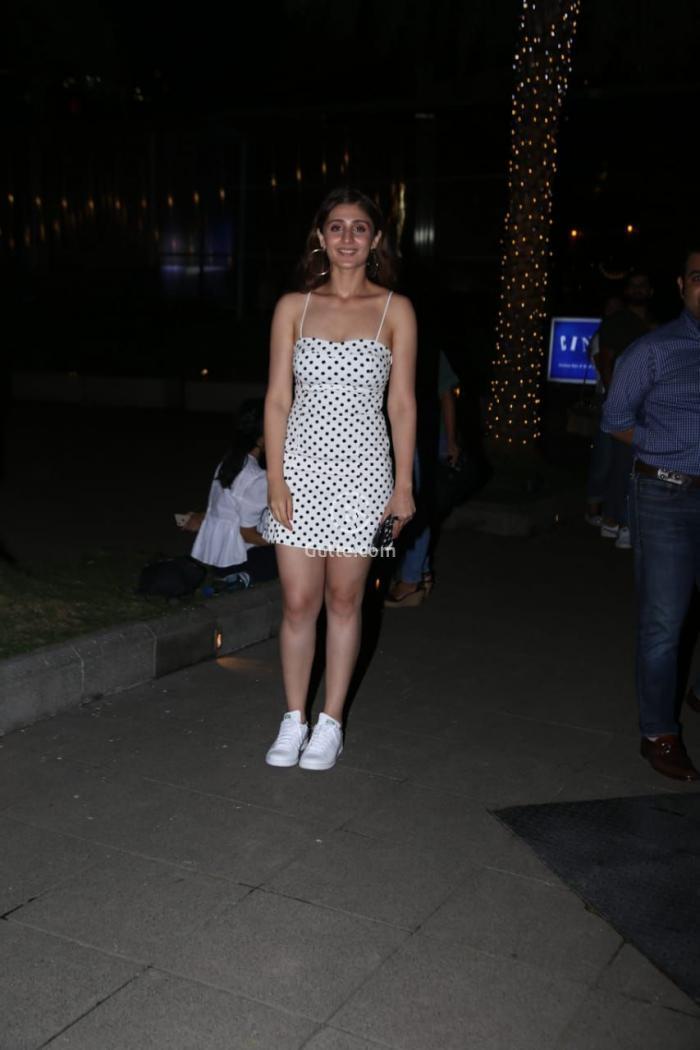 Dhvani Bhanushali Stuns In White Off Shoulder Dress Gulte