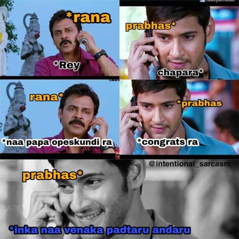 Rana Wedding Prabhas Memes Trending Gulte Latest Andhra