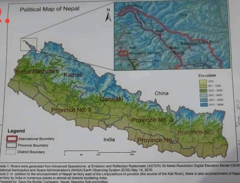 Nepal Cabinet Approves New Map Showing Land Disputed With India As