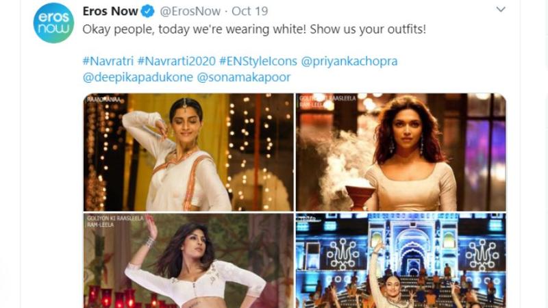 'नवरात्रि' से जुड़े ट्वीट के लिए अब इरोज नाउ का भी बहिष्कार कर दिया
