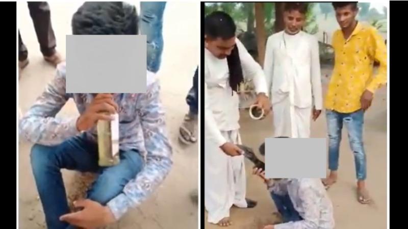 हैवानियत: राजस्थान में युवक को जबरन पेशाब और जूते में पानी पिलाया