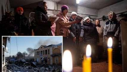यूक्रेनी क्रिसमस के बीच आधी रात को बमबारी