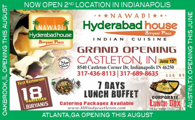 Hyderabad House 2nd Location In Indiana Is Now Open