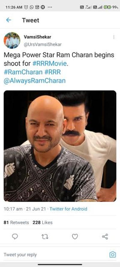 Ram Charan Gets Back On Sets As 'RRR' Shooting Resumes! | Tupaki English