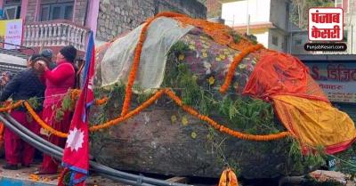 अयोध्या रामलला की मूर्ति के लिए आ रहे हैं खास शिलाएं, लोगों ने किया दिल से स्वागत
