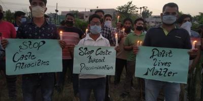 A protest against Rahul Bhagat's murder. Photo: Special arrangement