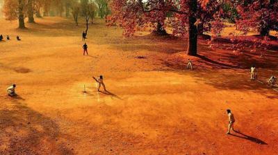 Representative image of a game of cricket being played under the shade of chinar trees in Kashmir. This photo was the 2016 Wisden-MCC Cricket Photograph of the Year. Photo: Saqib Majeed 