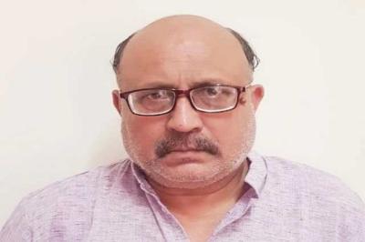 Arrested journalist Rajeev Sharma.