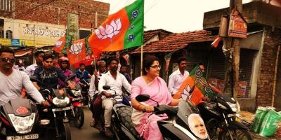 A BJP rally in the Hooghly Lok Sabha constituency. Photo: Twitter/BJP Bengal
